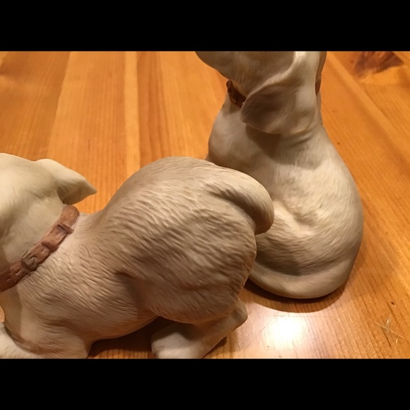 VINTAGE HOMCO GOLDEN LABRADOR PUPPY FIGURINES - Picture 9 of 11